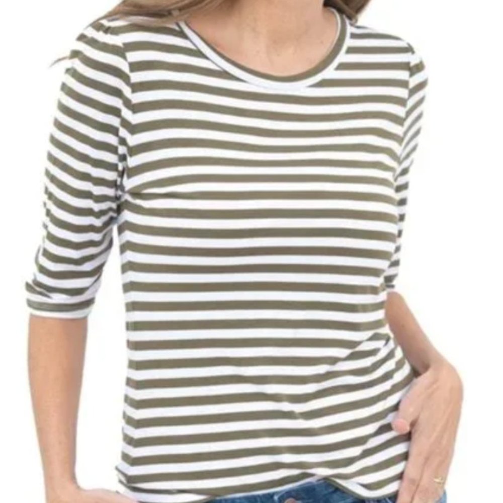 NWT Evy's Tree Ramona Top in Olive